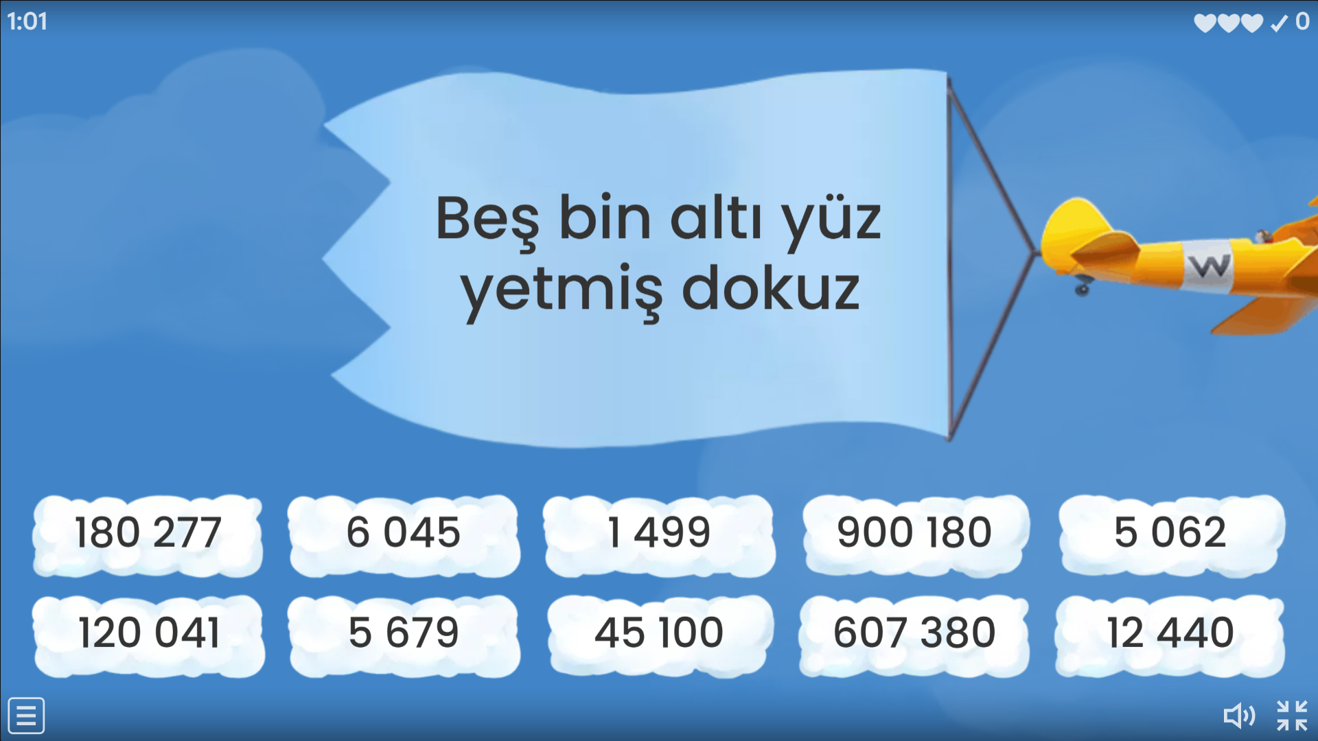 4-5-6 Basamaklı Sayıları Okuma wordwall-1