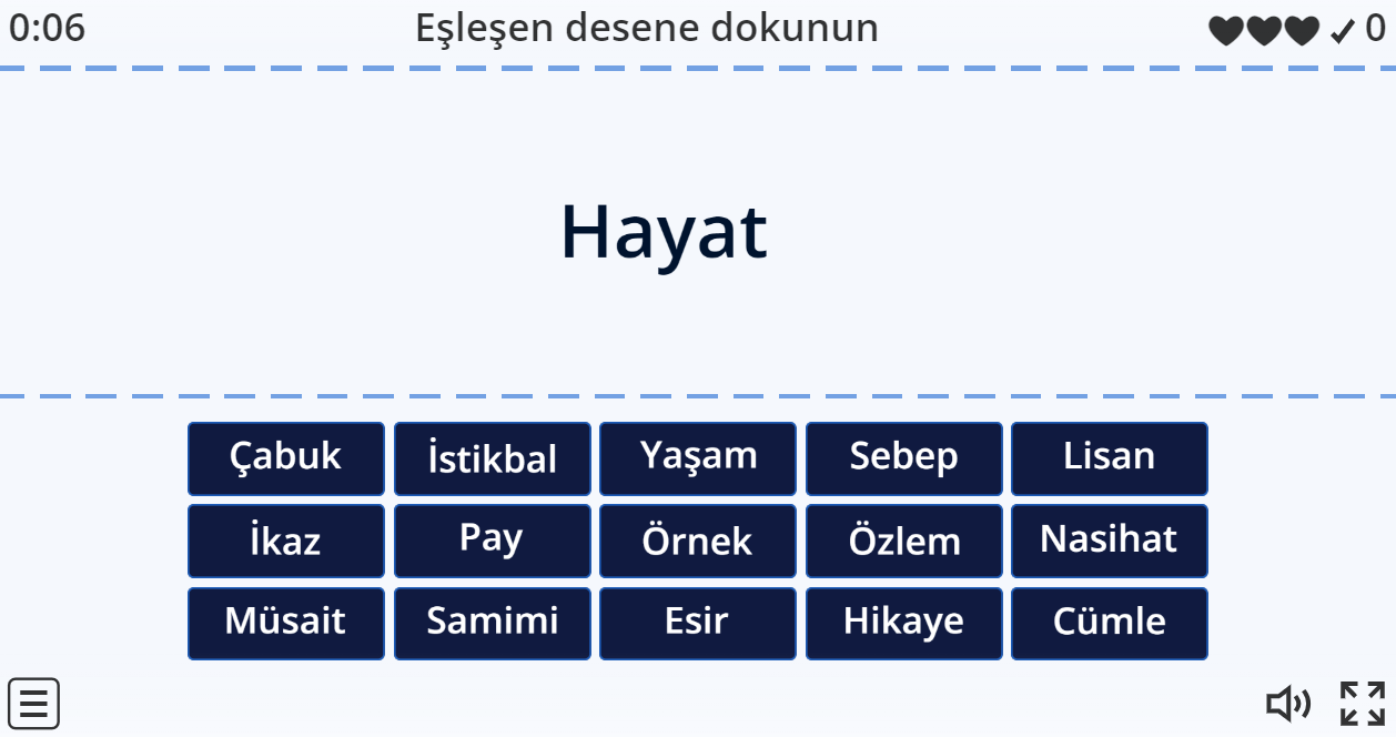 Eş Anlamlı Kelimeler Oyunu