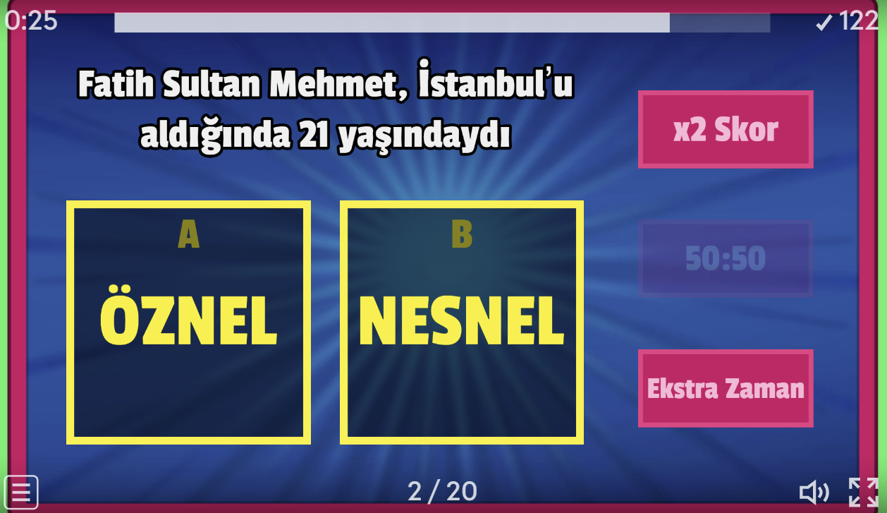 Öznel – Nesnel Cümleler 2